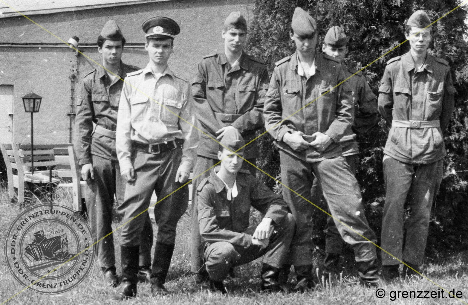3.Zug 1.Gruppe mit ZF Lory, Gruppenführer und Soldaten (¼ des Zuges war im Grenzdienst).